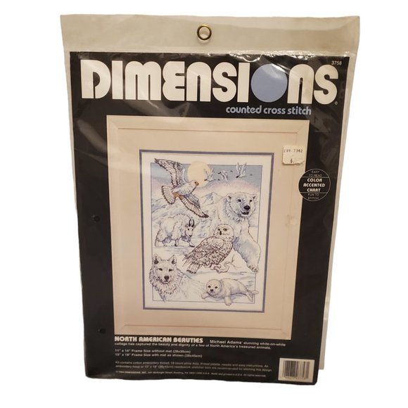 Vintage North American Beauties Dimensions Counted Cross Stitch New - Picture 1 of 2